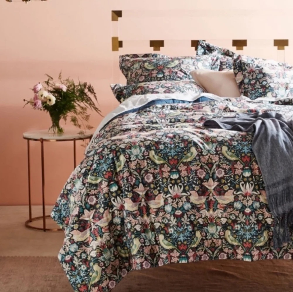 Liberty For Anthropologie Strawberry Thief Euro Sham